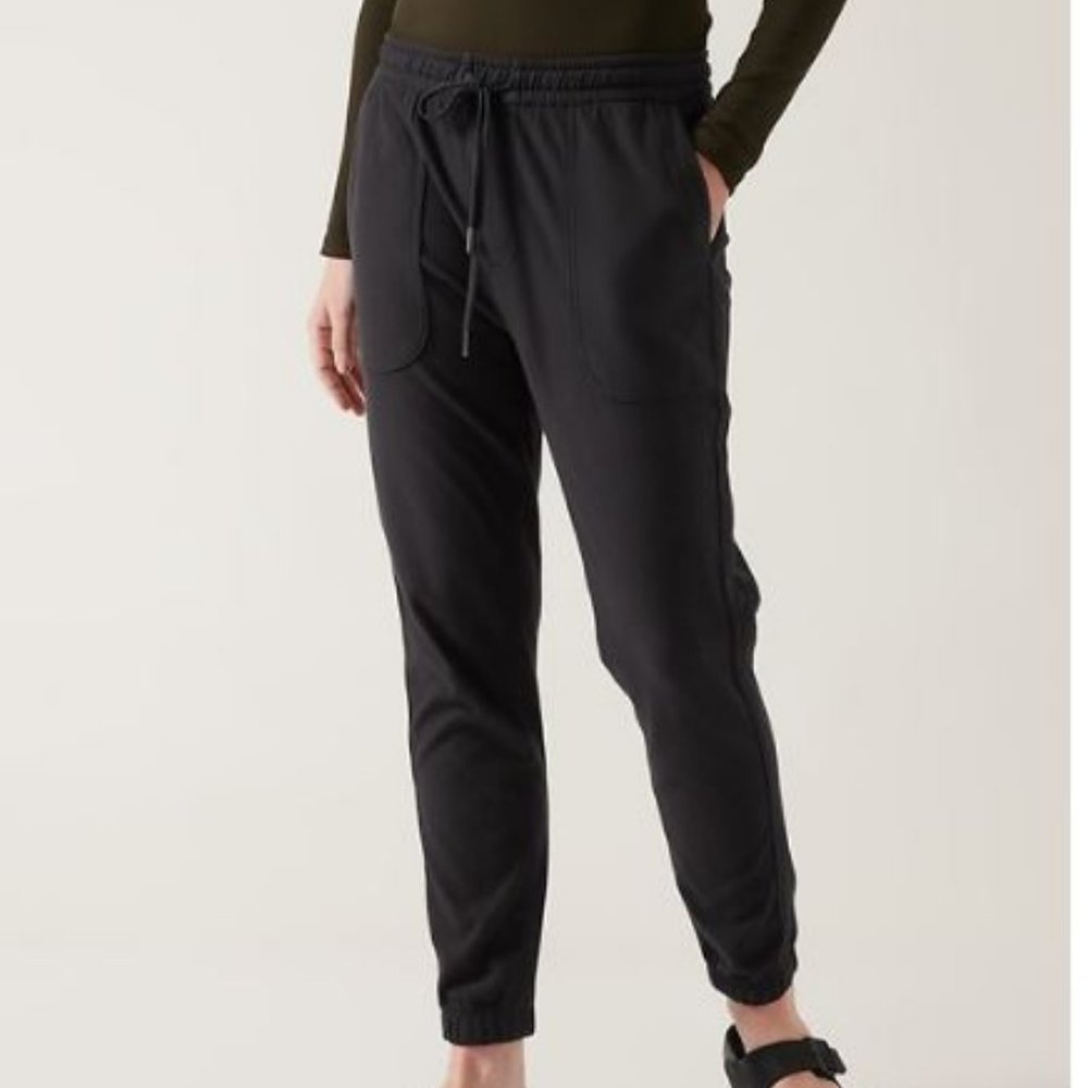 Athleta Black Track Jogger Pants